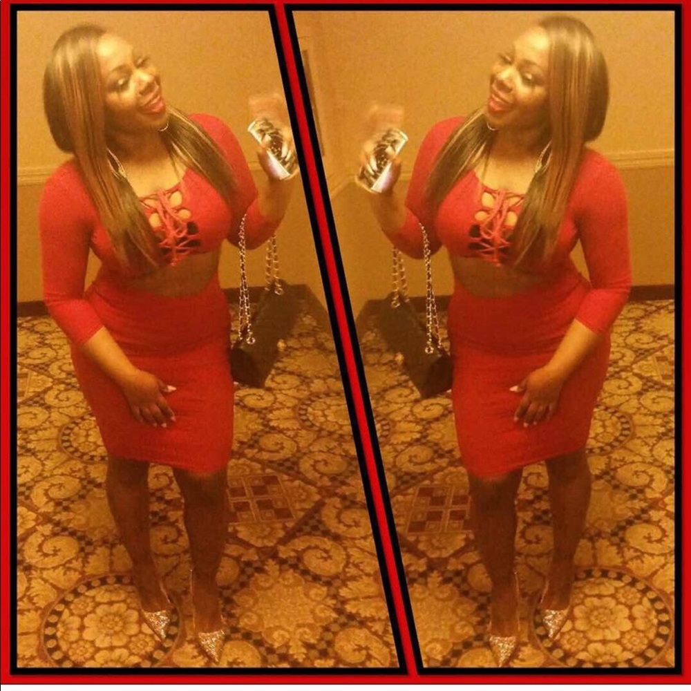 Sexy red dress
