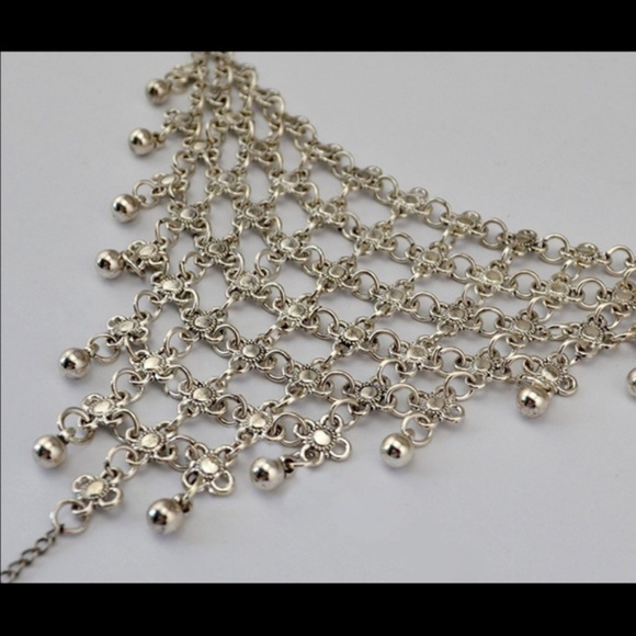 Vintage Silver Boho Turkish Foot Wedding Sandals - Picture 3 of 5