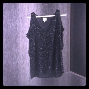 Parker cold shoulder beaded too xs