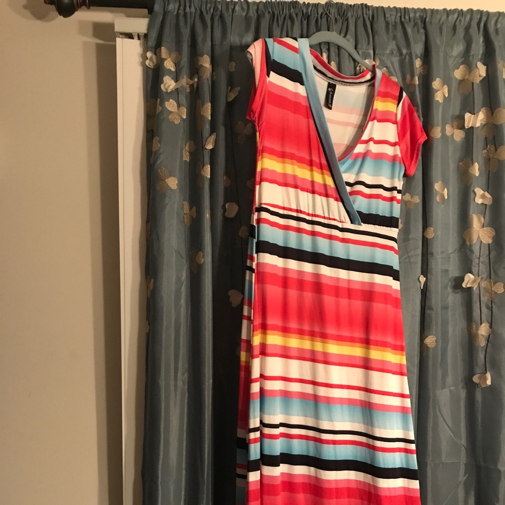 Striped maxi dress