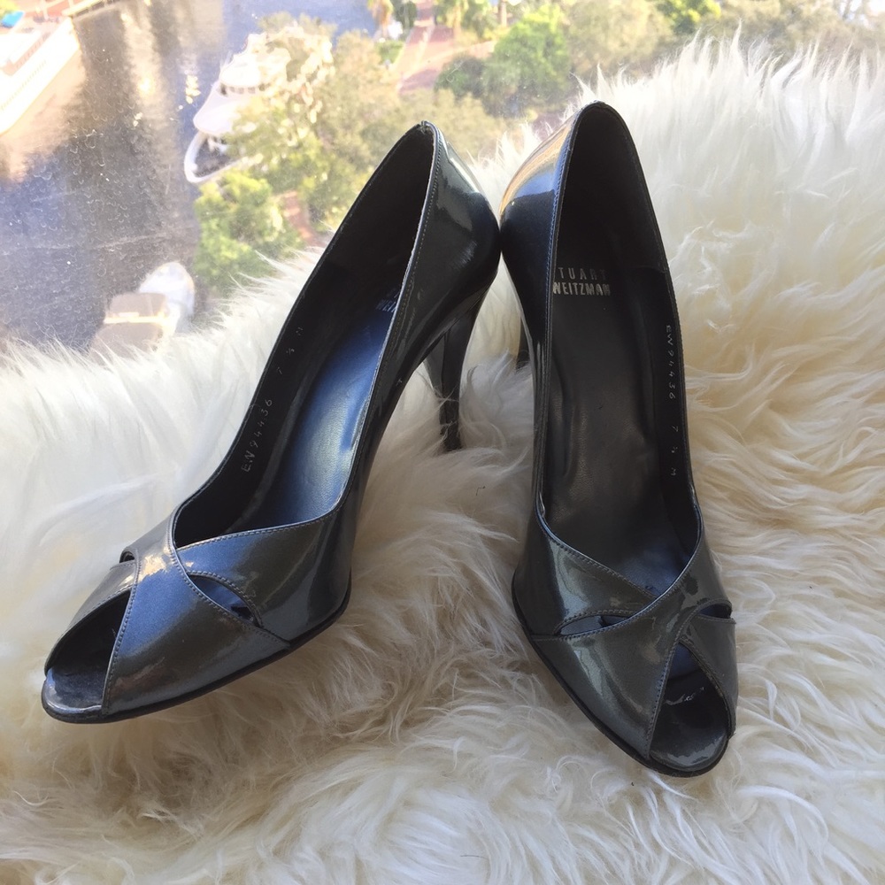 STUART WEITZMAN Gray blue tone heels