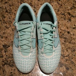 Under Armour Women's Force Soccer Cleats- Sky Blue