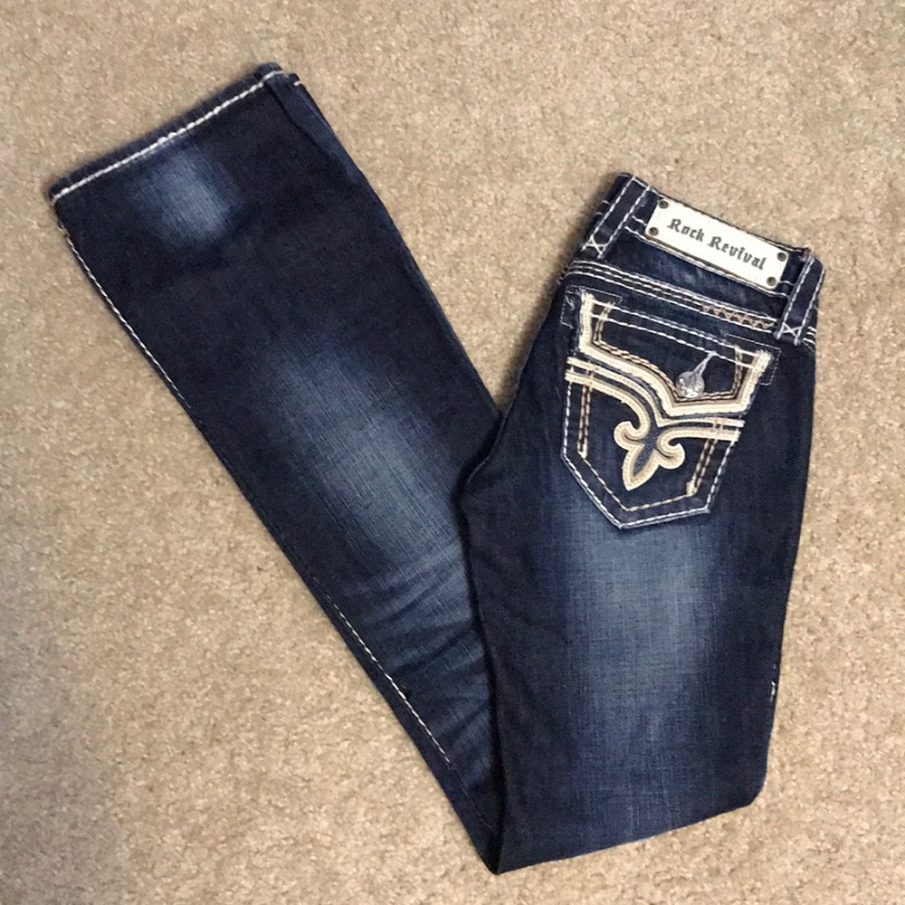 Rock Revival Kai boot cut jeans sz 24