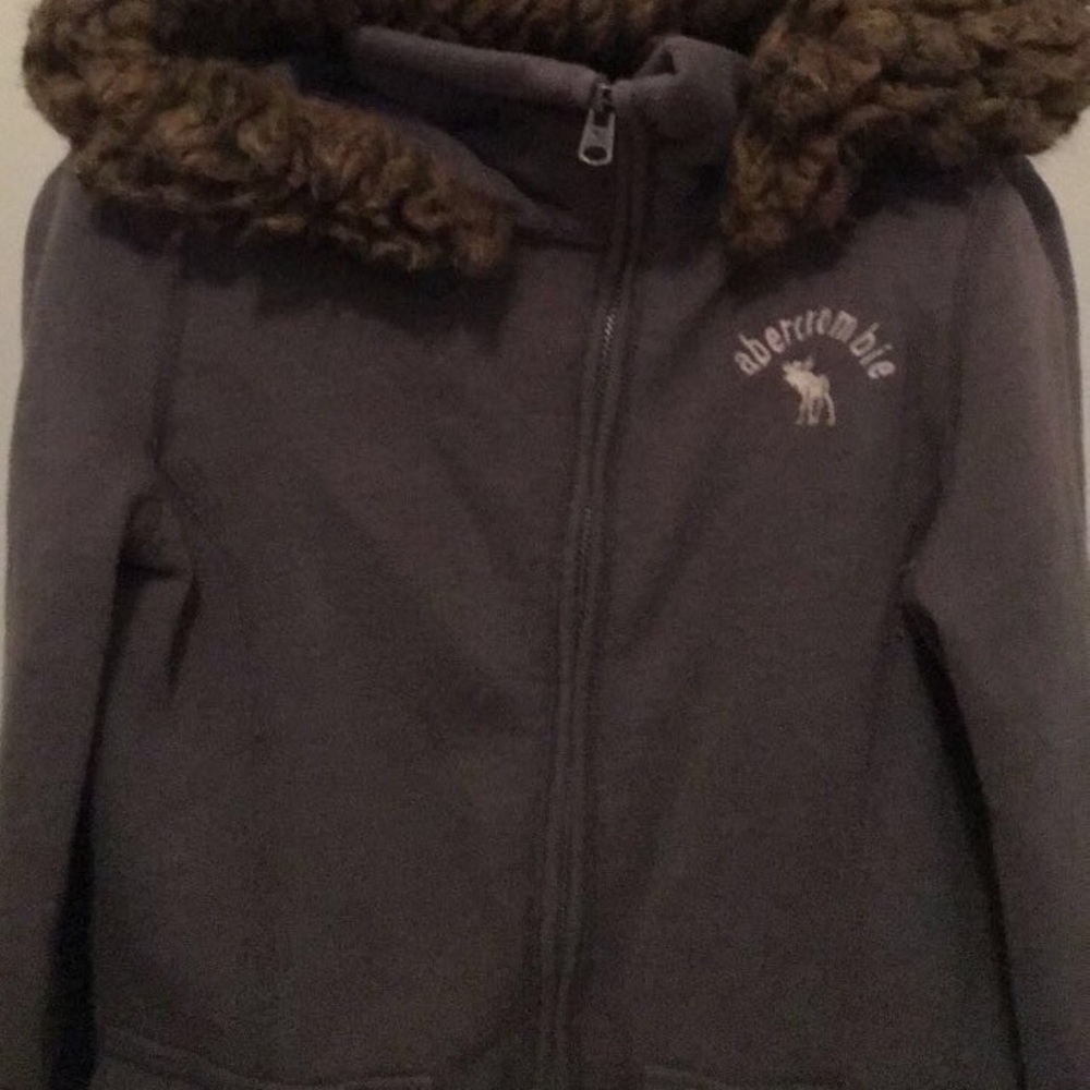 Abercrombie Kids Jacket with Faux Fur Lined Hood