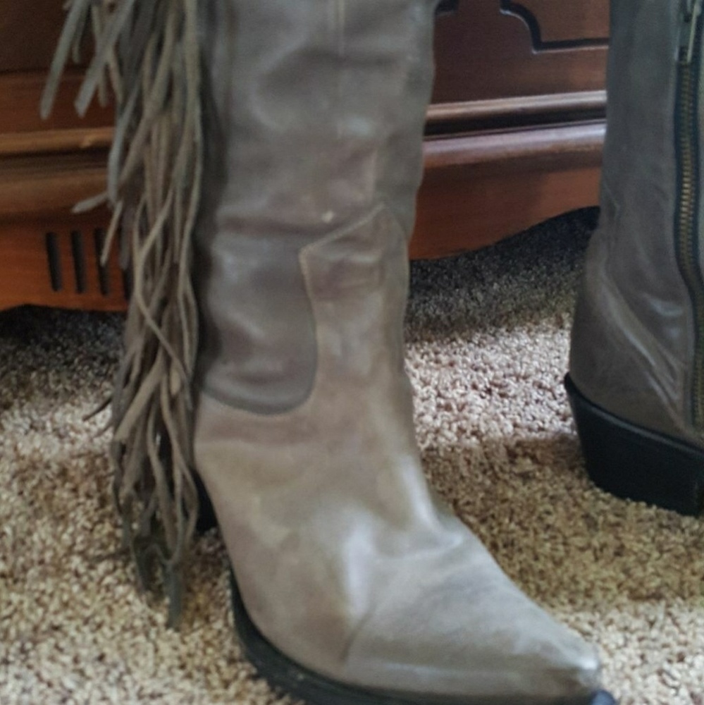 Over the knee luxury leather friend get boots the.