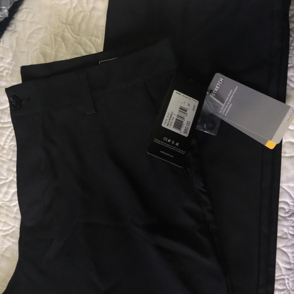 Adidas Men's Performance Stretch Khakis in Black