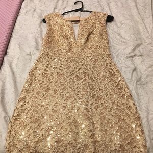 BCBG open back cocktail dress