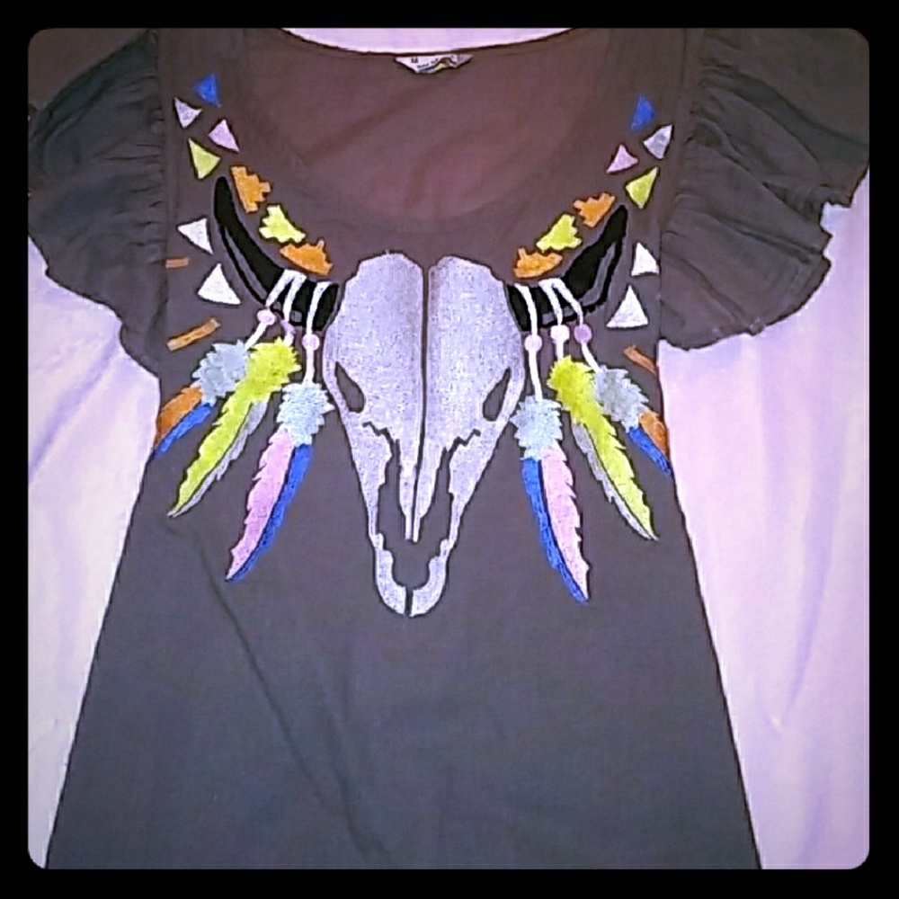 Rebel Yell Buffalo Skull Top
