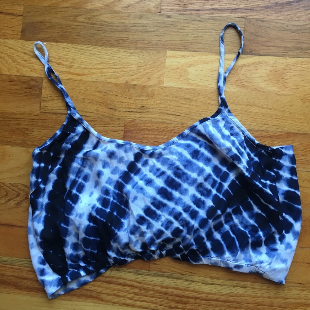 Open back tie-dye Crop Top