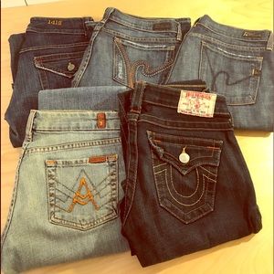 Citizens Of Humanity Jeans - Five pairs of size 26 designer jeans Citizens Of Humanity Jeans - Five pairs of size 26 designer jeans