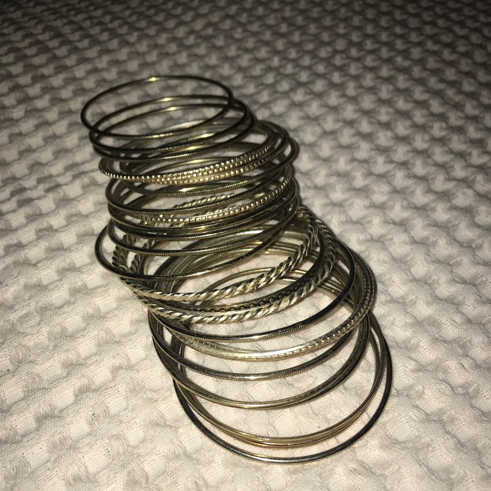 Set of gold bangles