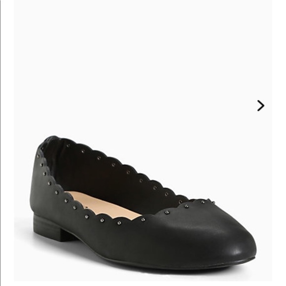 torrid Shoes - BRAND NEW Torrid Studded Scallop Ballet Flats 12W