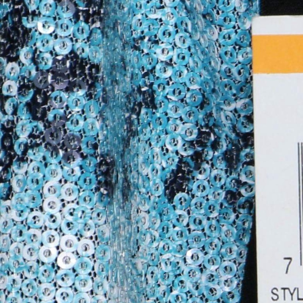 STYLE & CO Sequin Animal Blue Scoop:  SP - Picture 5 of 8