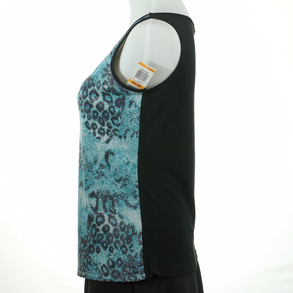 STYLE & CO Sequin Animal Blue Scoop:  SP - Picture 3 of 8