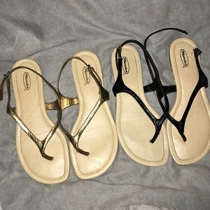 Two pairs of sandals