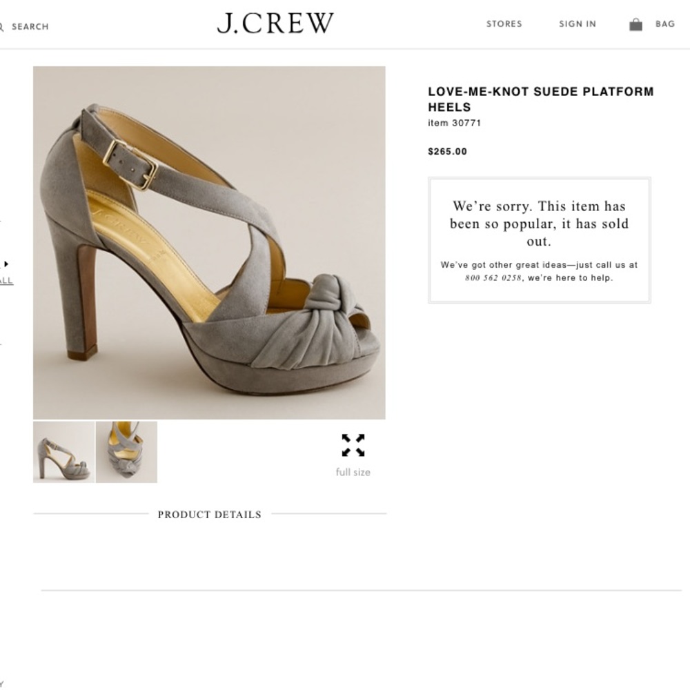 LAST CHANCE J. Crew Suede Platform Heels