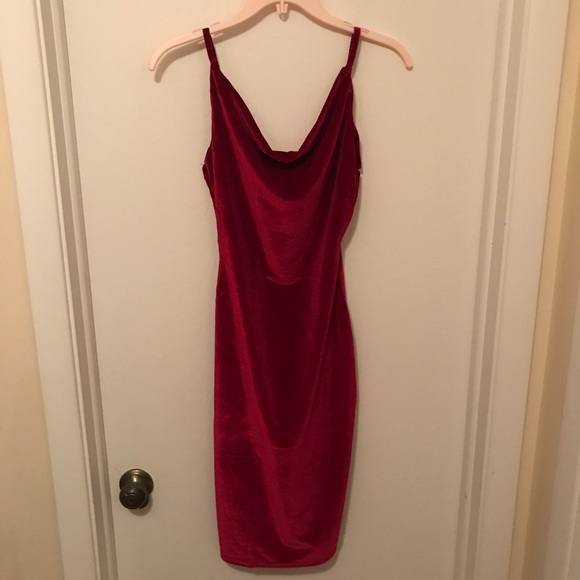 NWT crushed velvet midi slip dress floral - Picture 4 of 5