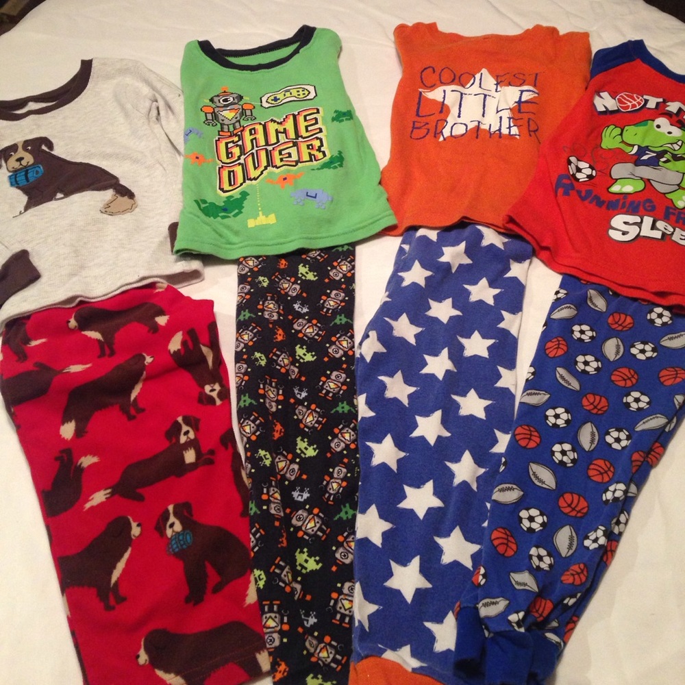 Boys 3 T long sleeve pajama bundle