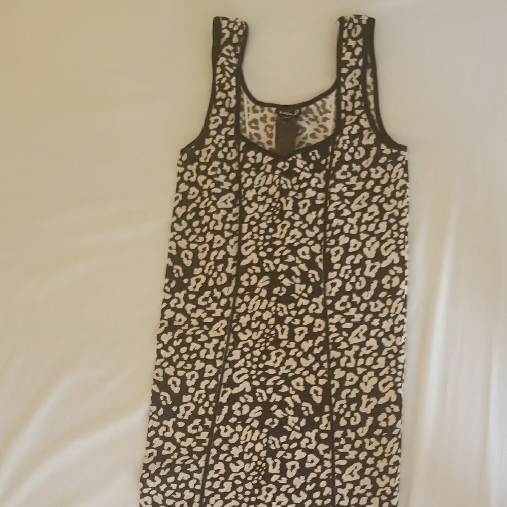 Bebe leopard print bodycon dress