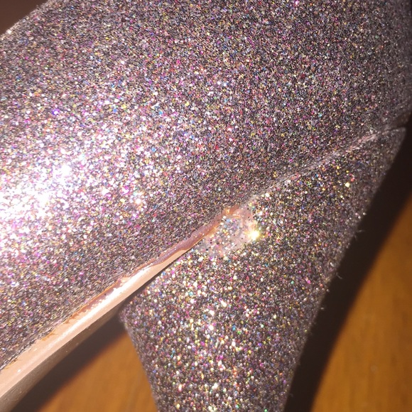 Gold/Purple glitter pumps 👠 - Picture 4 of 8