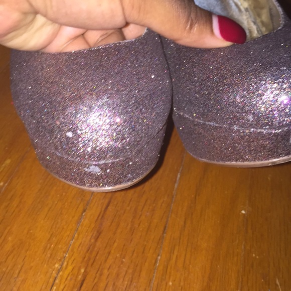 Gold/Purple glitter pumps 👠 - Picture 5 of 8