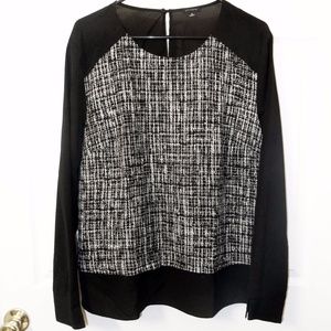 Ann Taylor Long Sleeve Lightweight Blouse