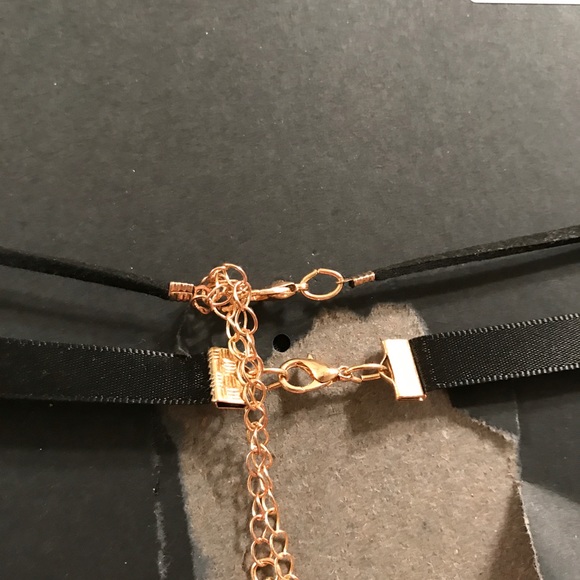 Two Pack Choker - Black Satin - Gold Pearl/Black - Picture 5 of 6