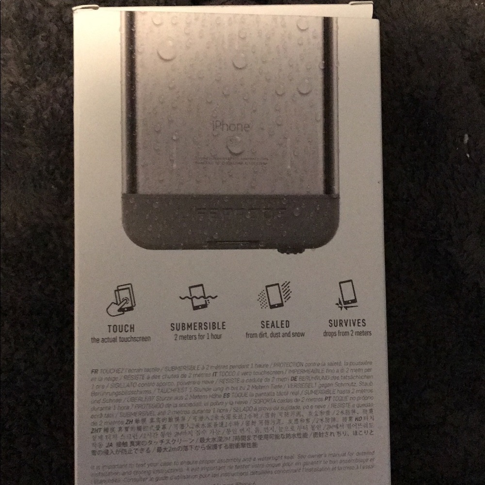 iPhone 6s life proof case   White/grey case