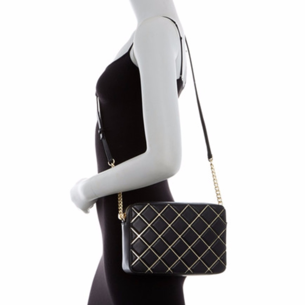 Last chance! MK Jet Set Quilted Leather Crossbody - Picture 1 of 8