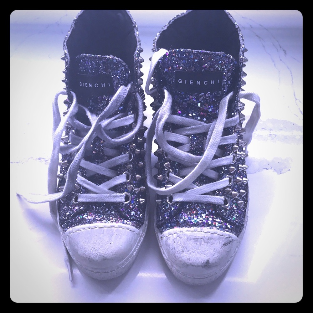 Gienchi studded glitter high tops 38