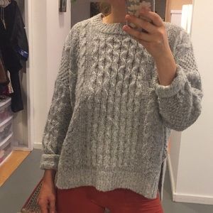 Grey split side sweater from ASOS