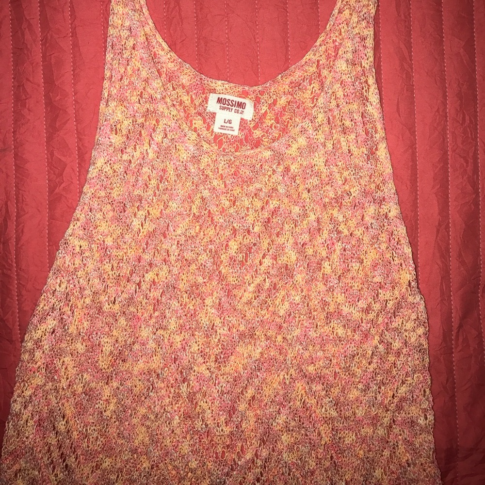 Coral tank sweater like