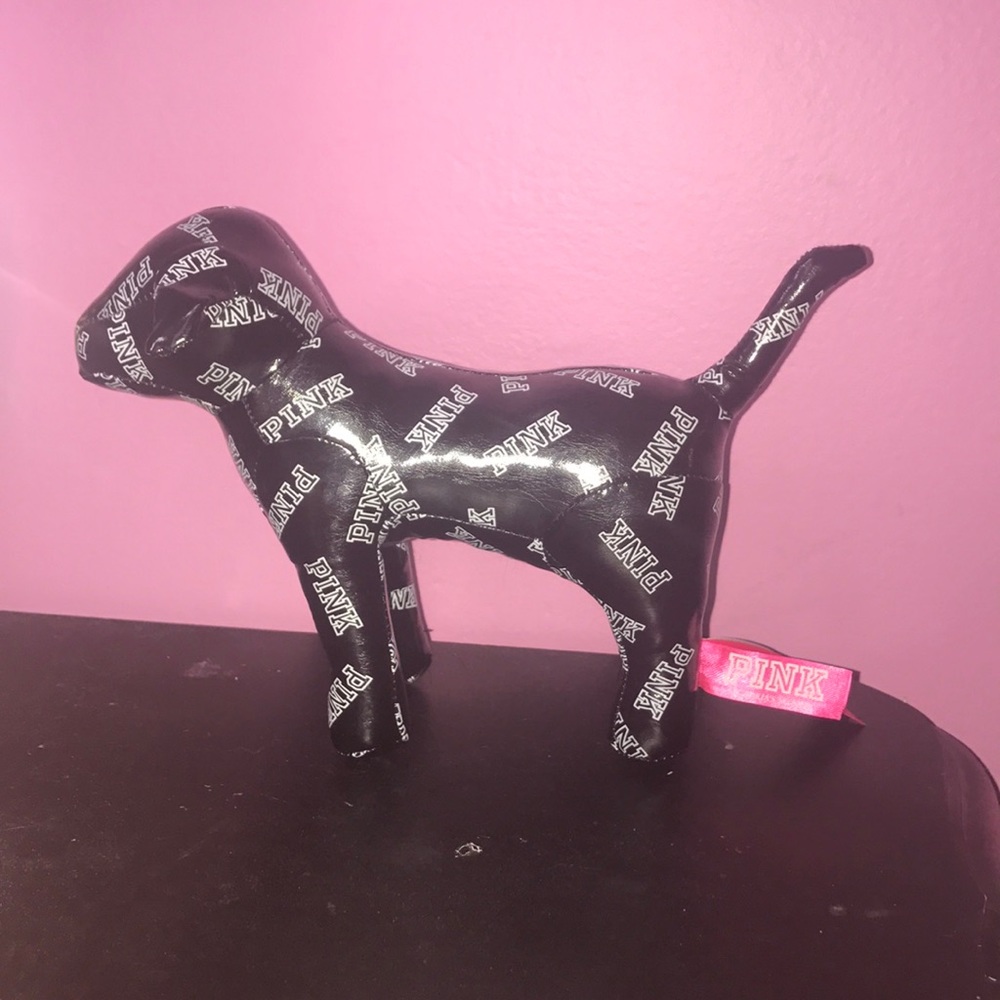 Black and white PINK dog