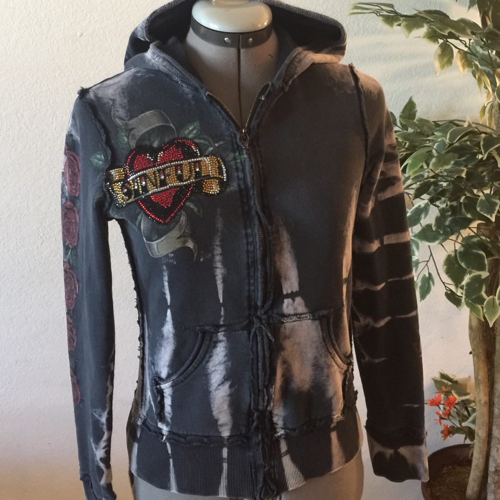 Sinful zip up hoodie