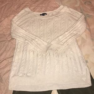 AEO white sweater