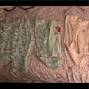 Pajama set lot of 3 winter fall pajama