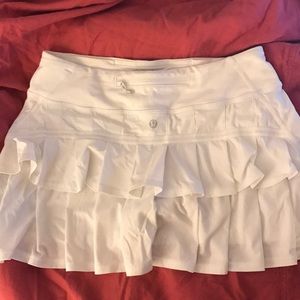 lululemon Pace Setter Skirt- White
