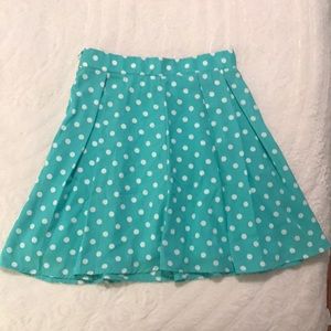 Polka Dotted High Waisted Skirt
