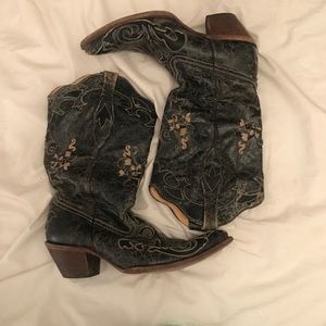 Corral Lizard Inlay Snip Toe Boots MAKE AN OFFER