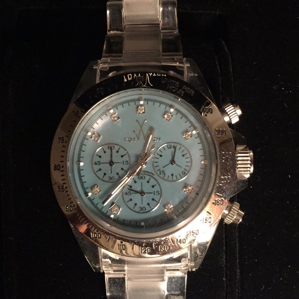 ToyWhatch Blue, Clear and Silver
