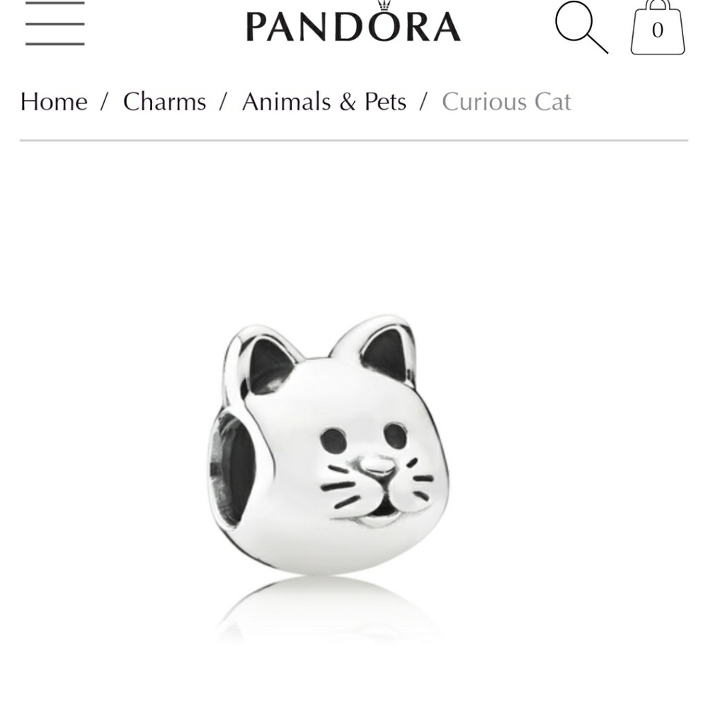 Cat Pandora Charm