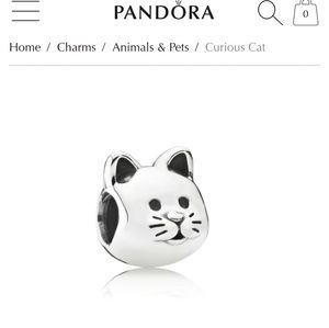 Cat Pandora Charm