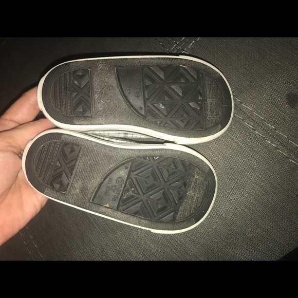 Black and white plaid converse. Double Velcro - Picture 5 of 5