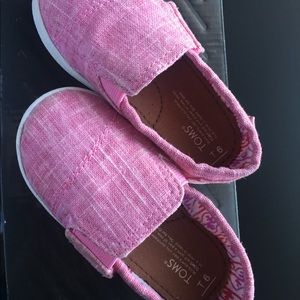 Baby Girl Pink Avalon Slip-On Toms 6