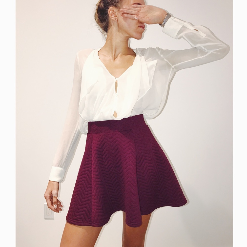 Forever 21 cherry mini skirt