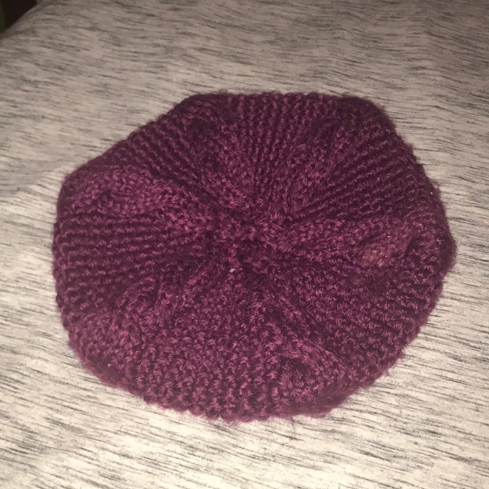 Knit beret hat