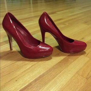 Red ALDO pumps (size 8)