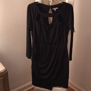 Asymmetrical keyhole dress