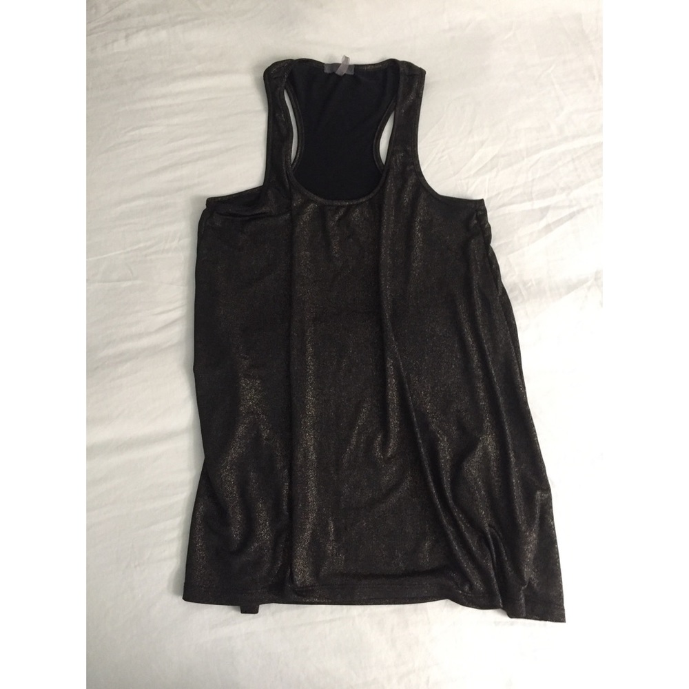Black Gold Shimmer Tank Top