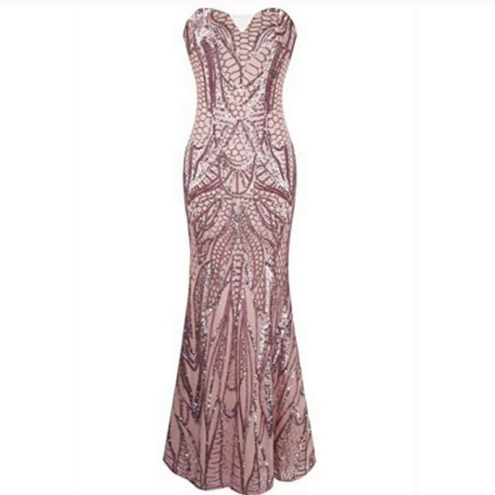 Rose gold gown